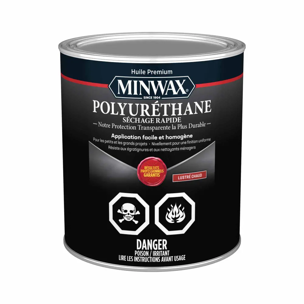 Minwax Fast-Drying Polyurethane Finish Gloss Lucid, 946 ml