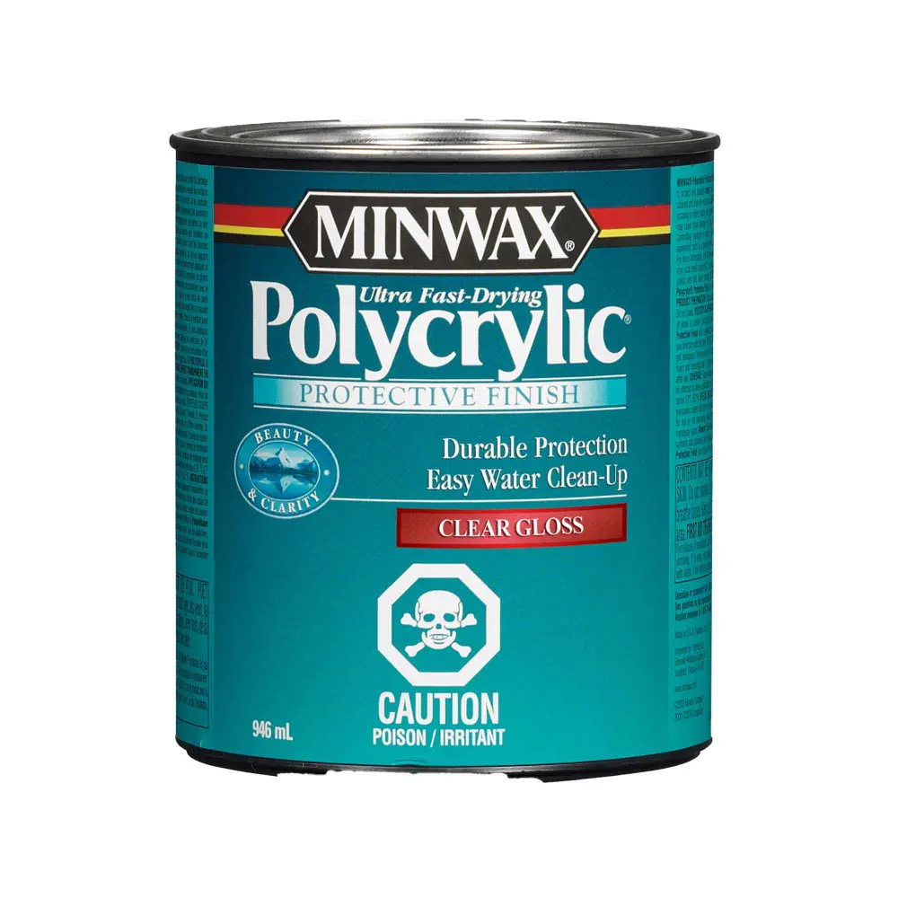 Minwax Polycrylic Protective Finish Gloss Distinct, 946 ml