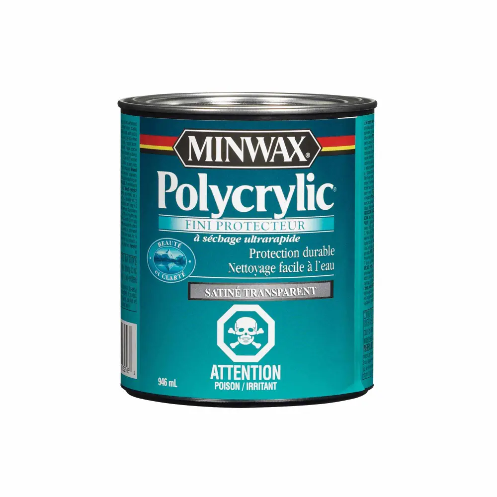 Minwax Polycrylic Protective Finish Satin Distinct, 946 ml