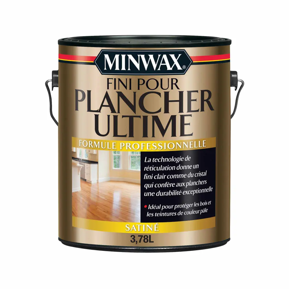 Minwax Ultimate Floor Finish Satin Glass-like, 3.78 L