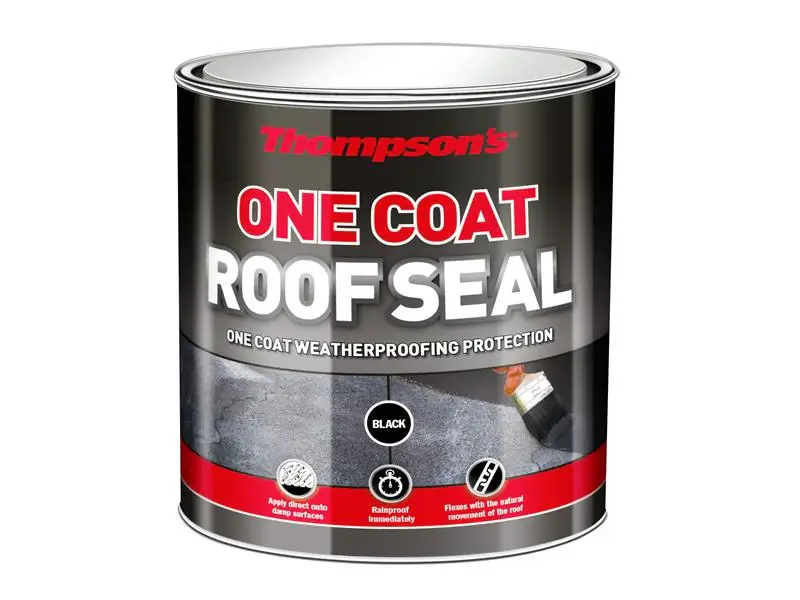 Ronseal Thompson's One Coat Roof Seal Ebony 5 litre Show Preparation