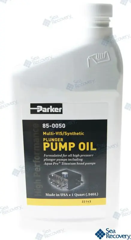 OIL, PLUNGER PUMP, PER 1 QUART Instructions