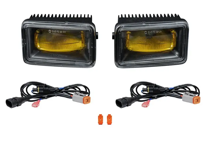2015-22 Ford F150 Diode Dynamics Exclusive Series Type F2 Fog Lamps, Yellow - Pair