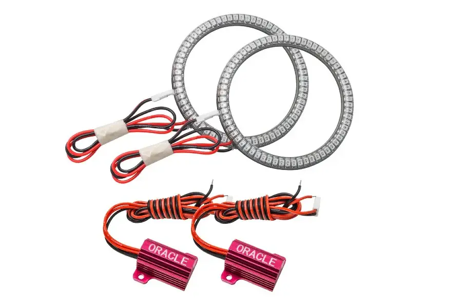 Jeep Wrangler JL Oracle LED SurfACE Affix Fog Light Halo Kit ColorSHIFT - No Controller