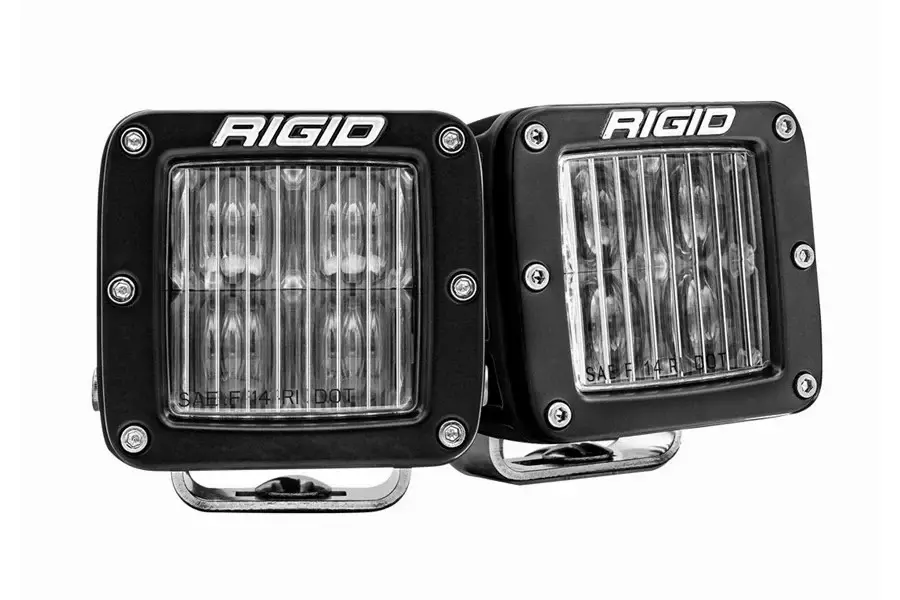 Rigid Industries D-Series PRO SAE Fog Lights, Pearl - Pair DRL Function
