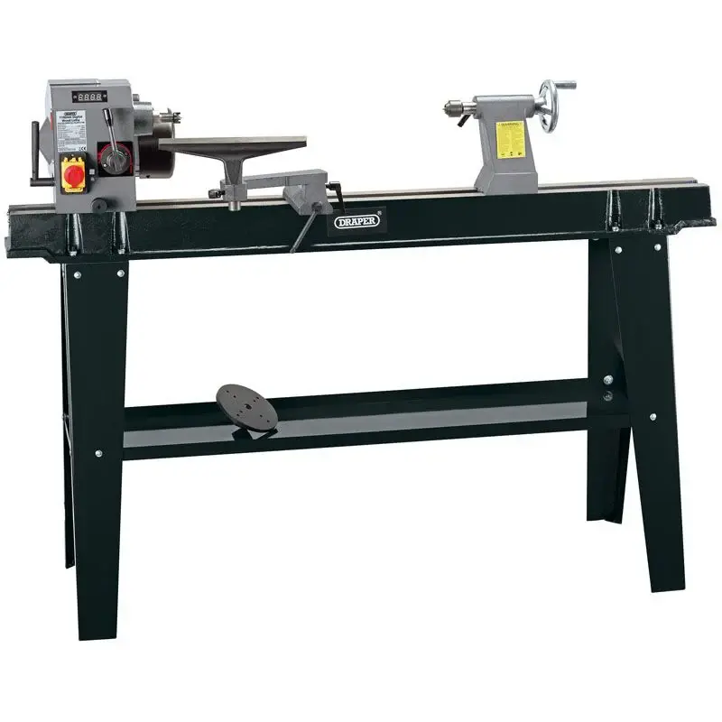 Draper WTL1100 Variable Speed Wood Lathe Touchscreen Display, 750W - (60990)