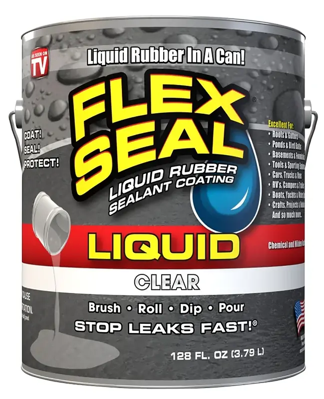 Flex Seal LFSCLRR01 Rubberized Coating, Crystal, 1 gal, Can