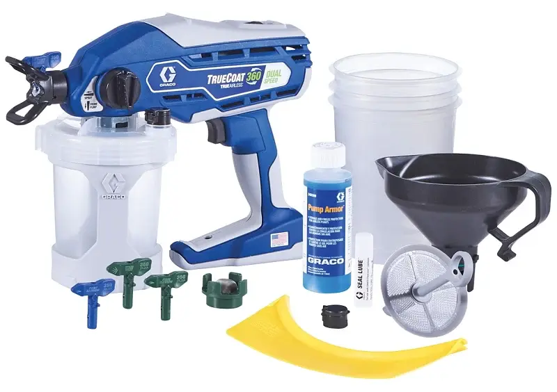 Graco 17A466 Electric TrueAirless Sprayer, 18 L Hose, 1500 psi, Piston Pump