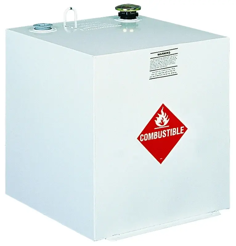 Jobox 485000 Transfer Tank, 50 gal Capacity, Steel, Alabaster