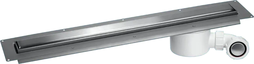 McAlpine CD700-O-B Matte Stainless Steel Slimline Channel Drain - 648mm