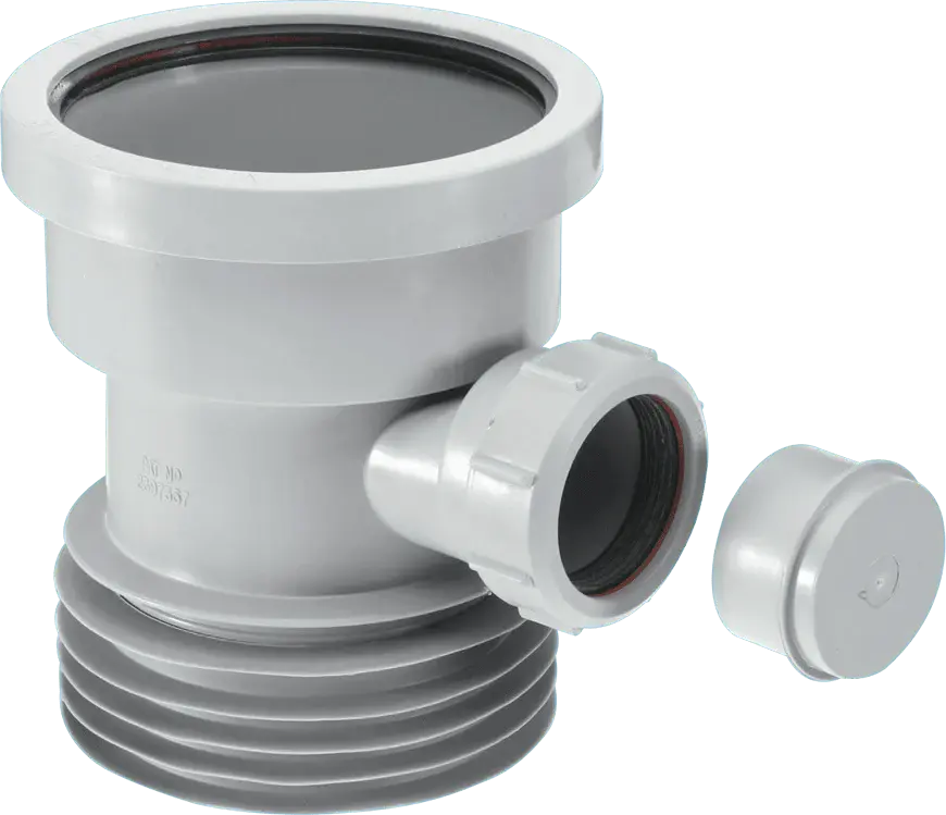 McAlpine DC1-GR-BO Grey 4"/110mm Drain Connector Boss