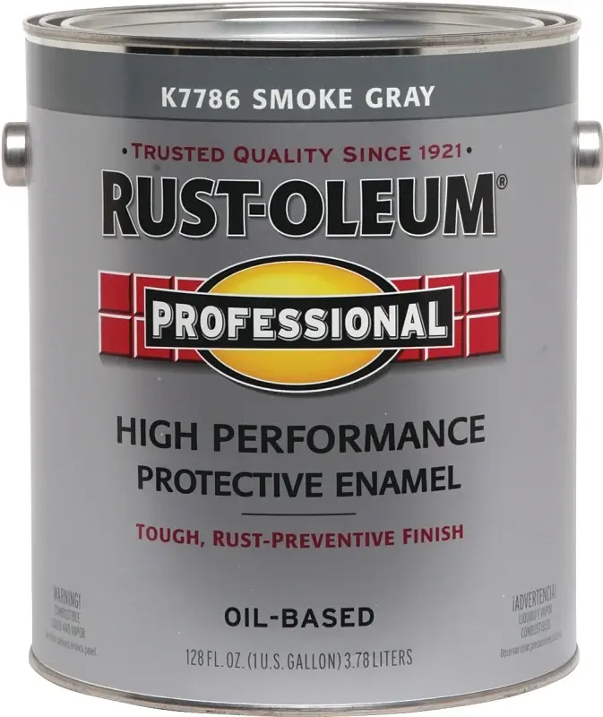 RUST-OLEUM PROFESSIONAL K7786402 Protective Enamel, Gloss, Smoke Charcoal, 1 gal Can
