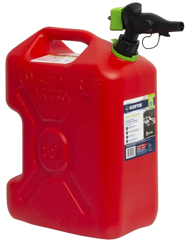 Scepter FSCRVG5 Gas Can, 5 gal, HDPE, Ruby