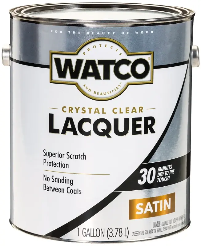 WATCO 63231 Lacquer, Liquid, Lucid, 1 gal, Can