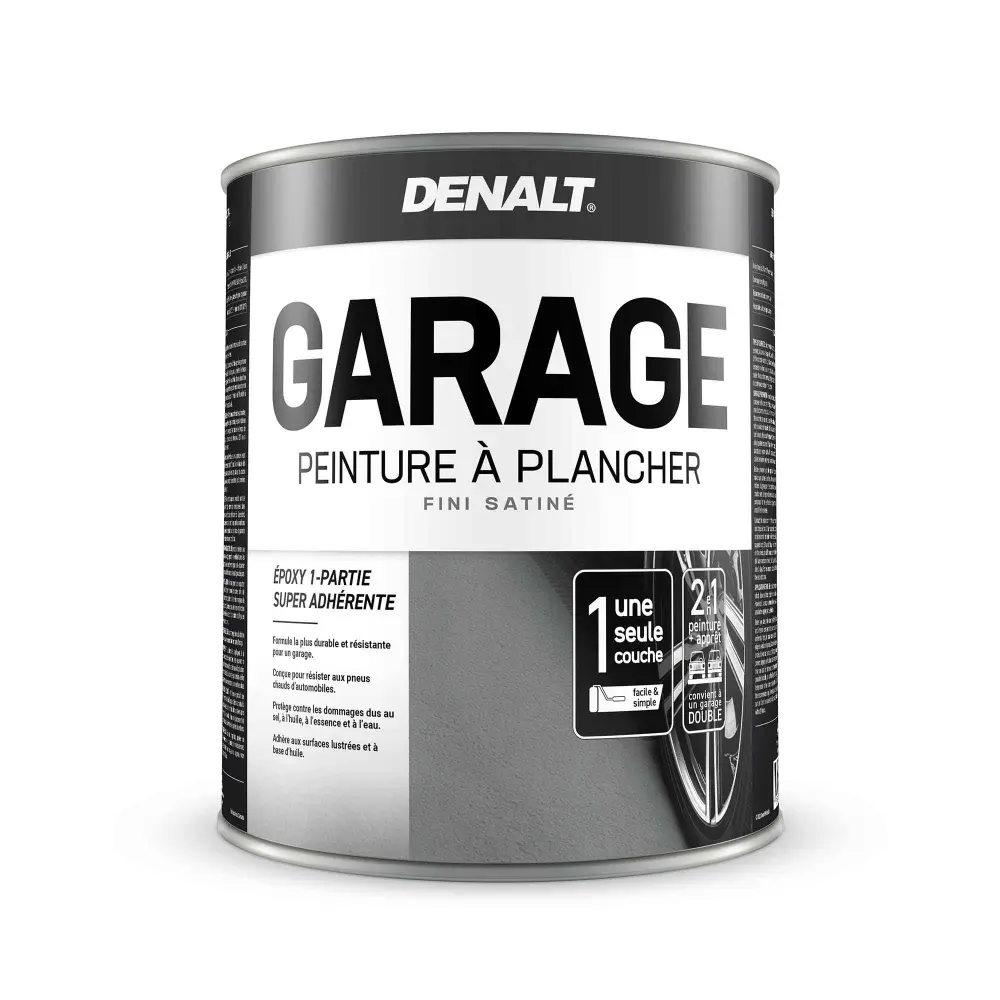 Garage Floor Epoxy Paint Satin Natural Ivory, 927 ml