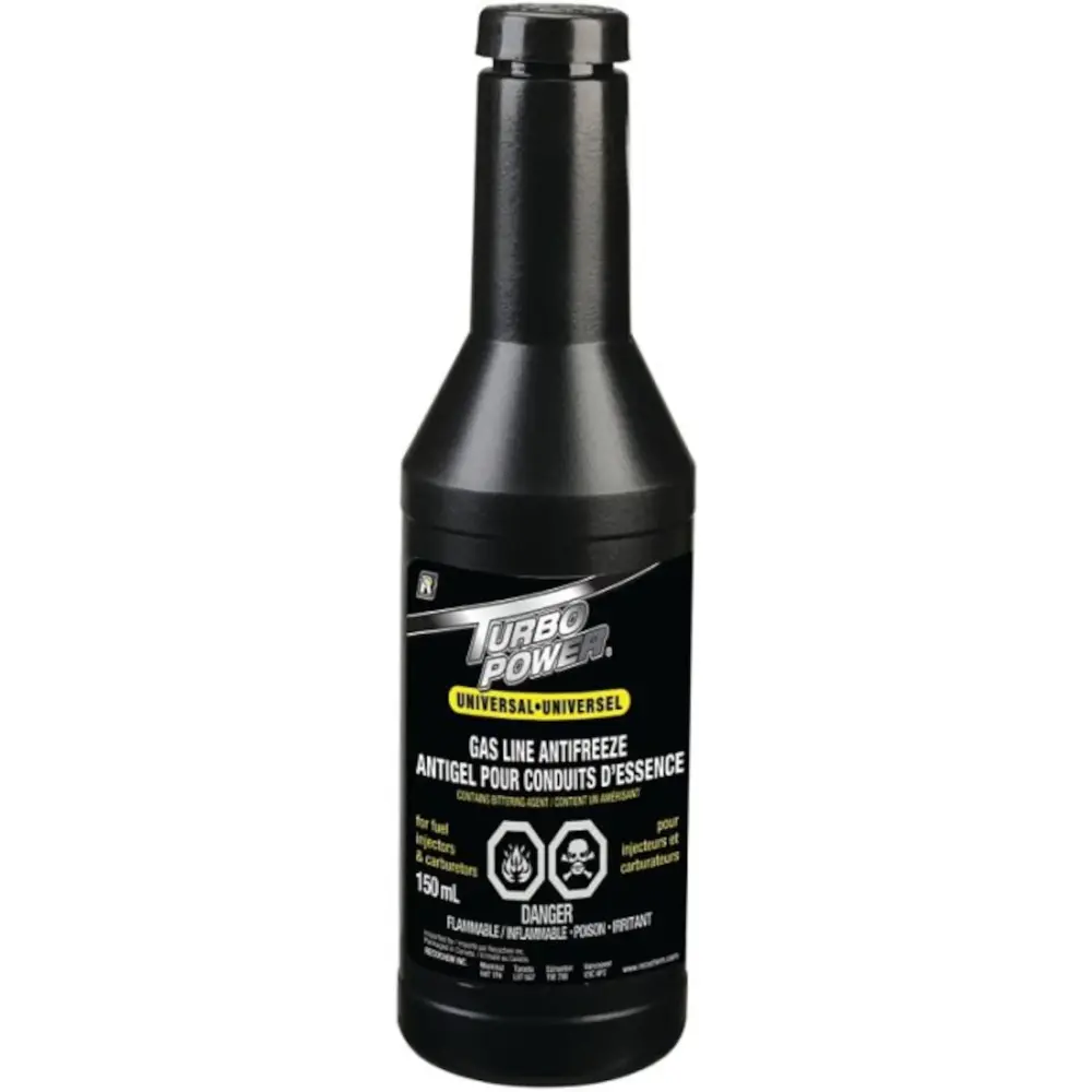 Frozen Fuel Line Thaw TURBO POWER All-purpose Gas Line Antifreeze, 150 ml