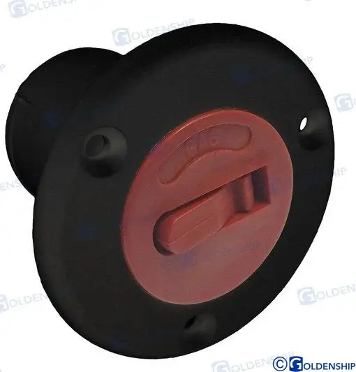 Heavy Duty TOMA DE CUBIERTA "GAS" 50 MM NEGRO