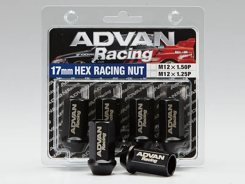 Advan Lug Nut 12X1.25 (Black) 4 Pack