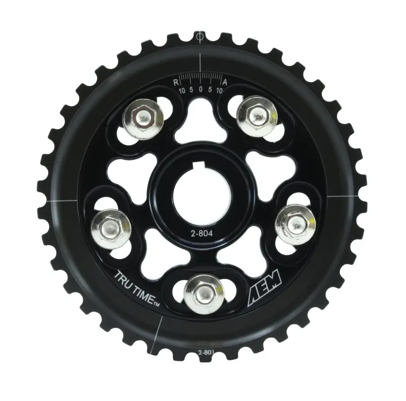 AEM 96 00 Honda Civic 96 97 Honda Del Sol D16 Black Tru Time Cam Gear