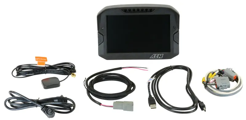 AEM CD 7 Logging GPS Enabled Race Dash Carbon Fiber Digital Display w o VDM (CAN Input Only)