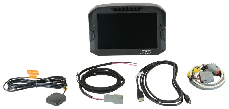 AEM CD 7 Non Logging GPS Enabled Race Dash Carbon Fiber Digital Display w o VDM (CAN Input Only)