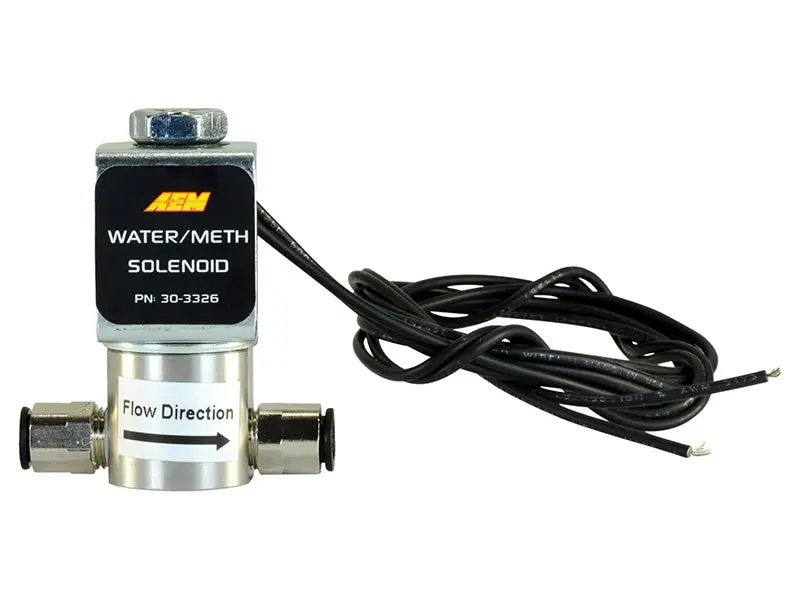 AEM Water Methanol Injection System High Flow Low Current WMI Solenoid 200PSI 1 8in 27NPT Out
