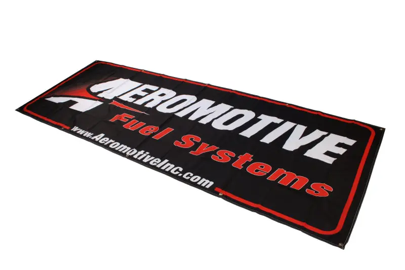 Aeromotive Banner 32in x 92in (Black Red)