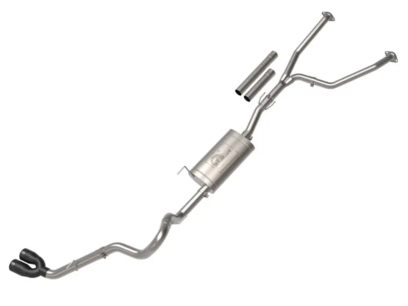 aFe 2022 Toyota Tundra V6 3.5L (tt) Vulcan Series 2.5in to 3in 304 SS Cat Back Exhaust w Black Tip
