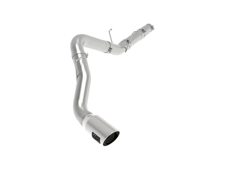 aFe ATLAS 5in DPF Back Alum Steel Exhaust System w Polished Tip 19 20 Ram Diesel Trucks L6 6.7L (td)