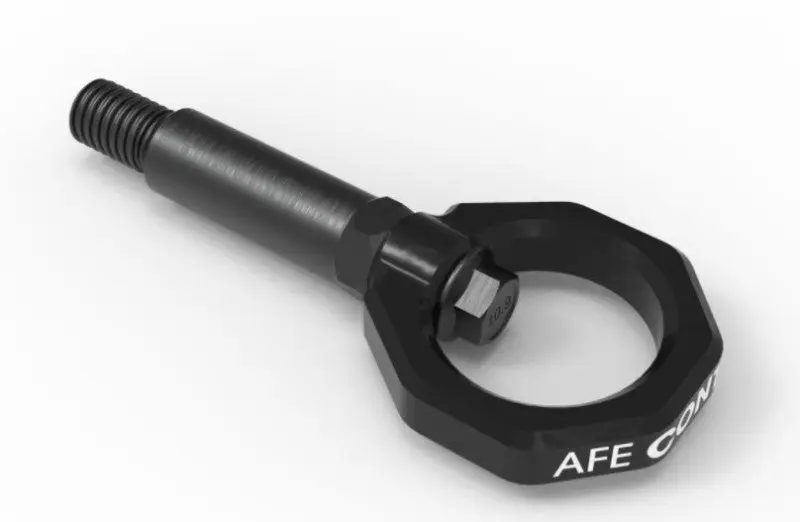 aFe Control Front Tow Hook Black BMW F Chassis 2 3 4 M