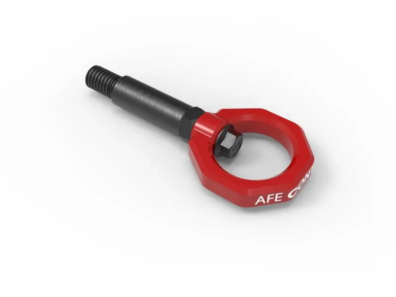 aFe Control Front Tow Hook Red 20 21 Toyota GR Supra (A90)