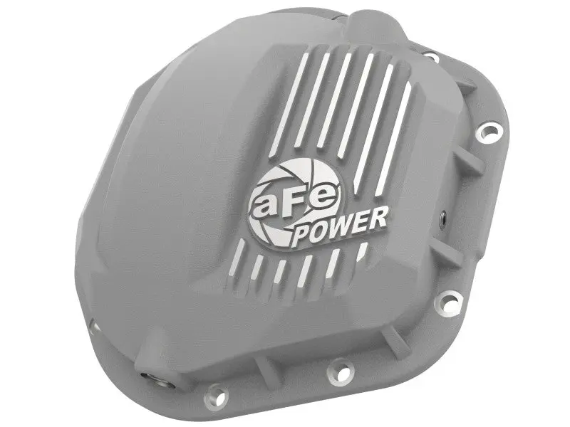 afe Front Differential Cover (Raw; Street Series); Ford Diesel Trucks 94.5 14 V8 7.3 6.0 6.4 6.7L