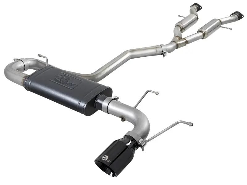 aFe Large Bore HD 3in 304 SS Cat Back Exhaust w Black Tips 14 19 Jeep Grand Cherokee (WK2) V6 3.6L