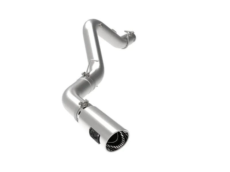 aFe Large Bore HD 5 409 SS DPF Back Exhaust System w Polished Tip 20 23 GM Truck V8 6.6L