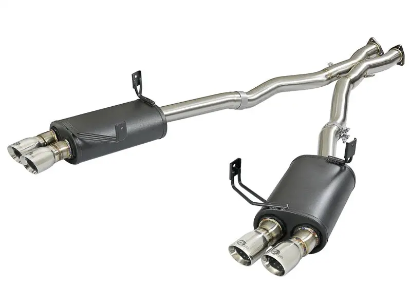 aFe MACH Force Xp 2 1 2in 304 SS Cat Back Exhaust w Polished Tips 05 08 BMW Z4 M Coupe (E86) L6 3.2L