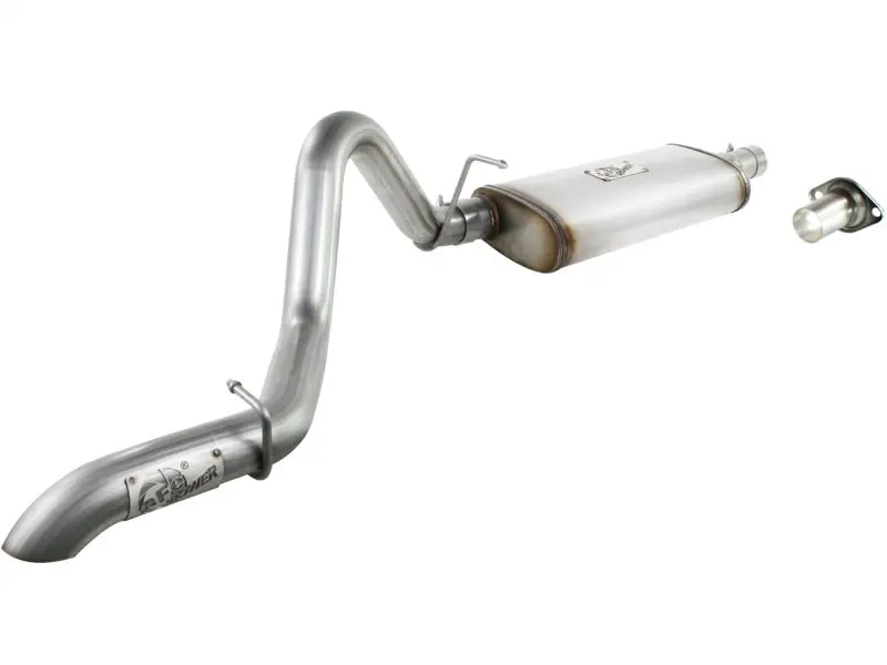 aFe MACHForce XP Exhausts Cat Back SS 409 EXH Jeep Wrangler TJ 97 06 I6 4.0L HT 2.5 .