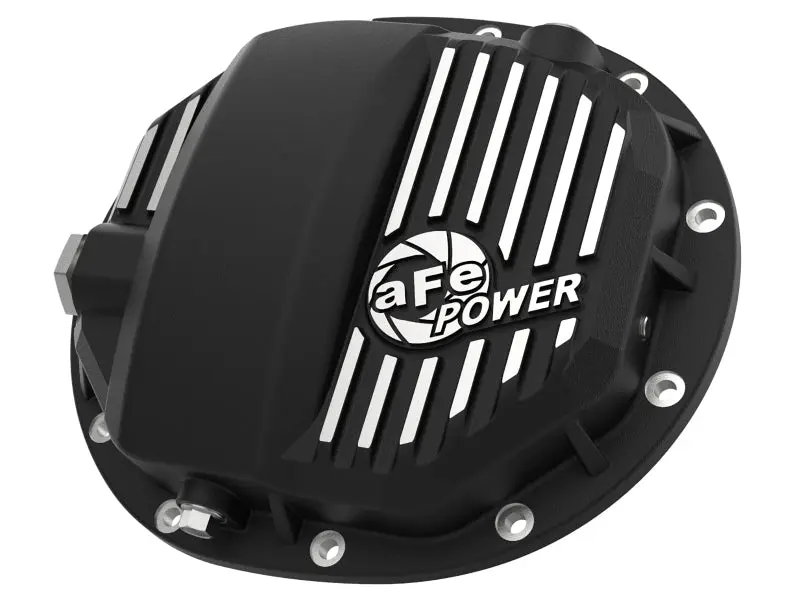 aFe Power Pro Series AAM 9.5 9.76 Rear Diff Cover Black w Mach Fins 14 19 GM Silverado Sierra 1500