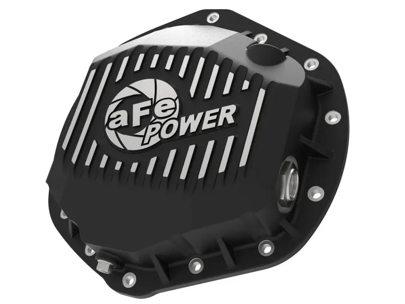 aFe Power Pro Series Rear Differential Cover Black w Machined Fins 14 18 Dodge Trucks 2500 3500