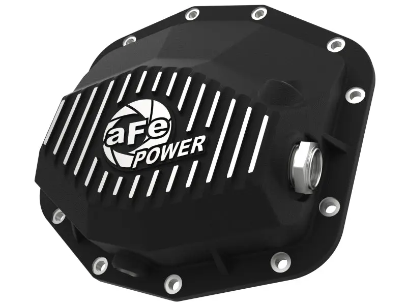 aFe POWER 21 22 Ram 1500 TRX Hemi V8 6.2L (sc) PRO Series Rear Differential Cover Black w Machined