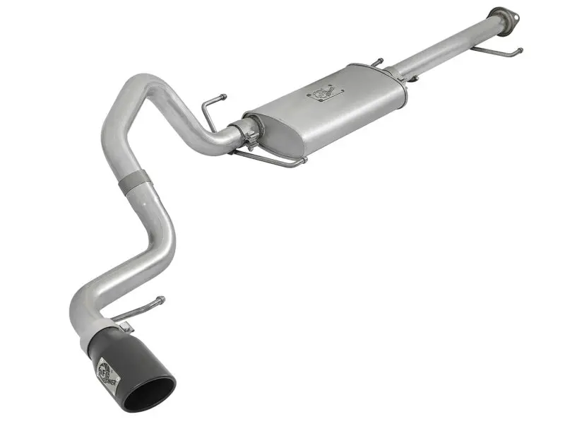aFe Scorpion 2 1 2in Aluminized Steel Cat Back Exhaust w Black Tips 07 17 Toyota FJ Cruiser V6 4.0L