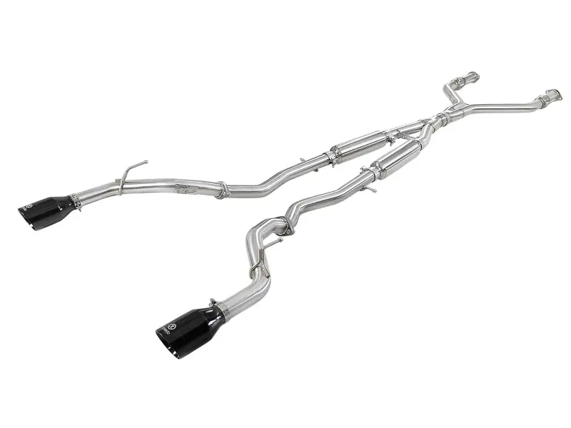 aFe Takeda 2.5in 304 SS Cat Back Exhaust System w Black Tips 16 18 Infiniti Q50 V6 3.0L (tt)