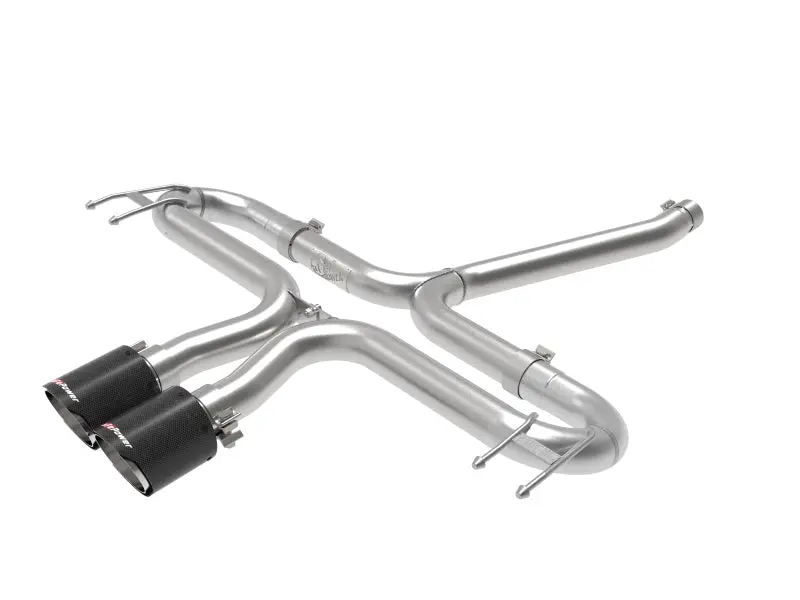 aFe Takeda 2 1 2in 304 SS Axle Back Exhaust w Carbon Tips 17 20 Honda Civic Sport L4 1.5L (t)