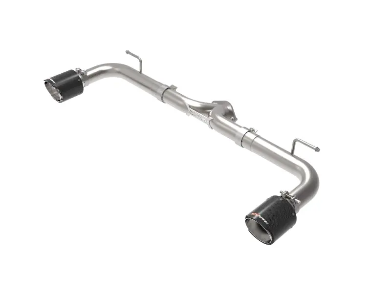 aFe Takeda 2 1 2in 304 SS Axle Back Exhaust w Carbon Fiber Tips 14 18 Mazda 3 L4 2.0L 2.5L