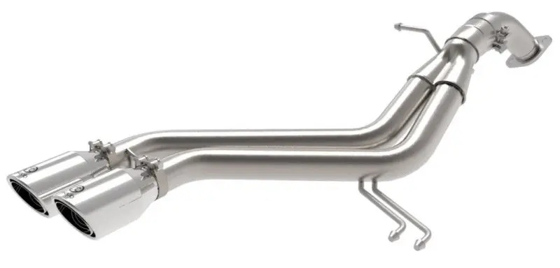 aFe Takeda 13 17 Hyundai Veloster L4 1.6L 2 1 2in 304 SS Axle Back Exhaust w Polished Tips