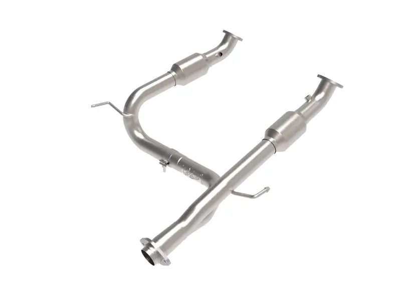 aFe Toyota Tacoma 05 15 V6 4.0L Twisted Steel Y Pipe w Cat