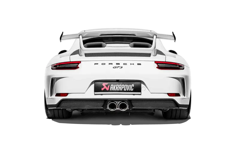 Akrapovic 2018 Porsche 911 GT3 (991.2) Slip On Race Line (Titanium) w Titanium Tail Pipe Set