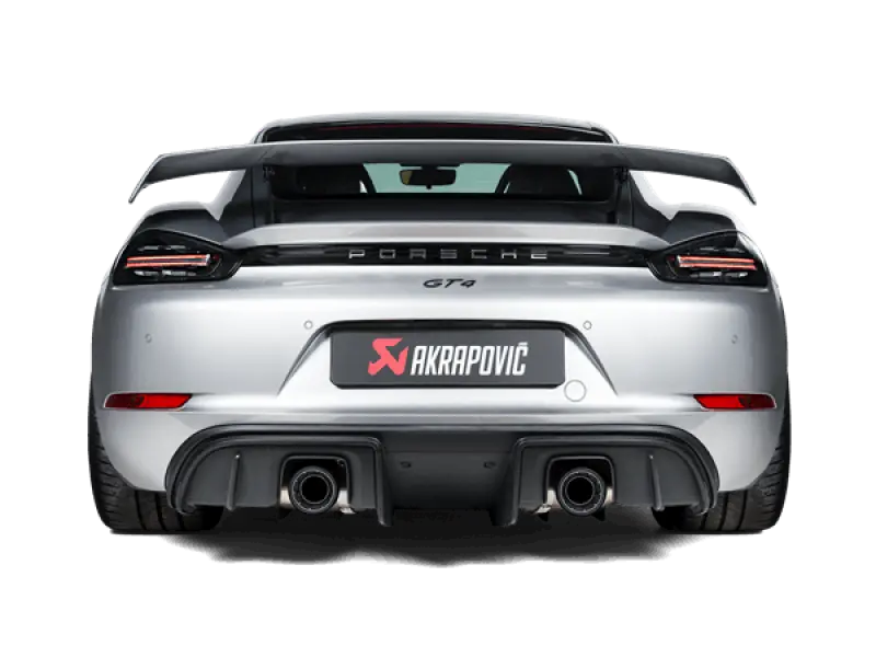 Akrapovic 2020+ Porsche Cayman GT4 (718) Slip On Race Line (Titanium) (Req Tips Option 2)