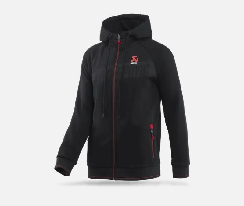 Akrapovic Mens Corpo Zip Hoodie Black Large