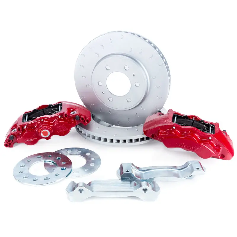 Alcon 09 20 F 150 Raptor Gen1 2 347x36mm Rotors 6 Piston Red Front Brake Kit Requires alcAC011507NAN