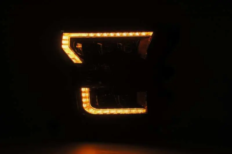 AlphaRex 17 20 Ford Raptor NOVA LED Proj Headlights Plank Style Alpha Black w Activ Light Seq Signal